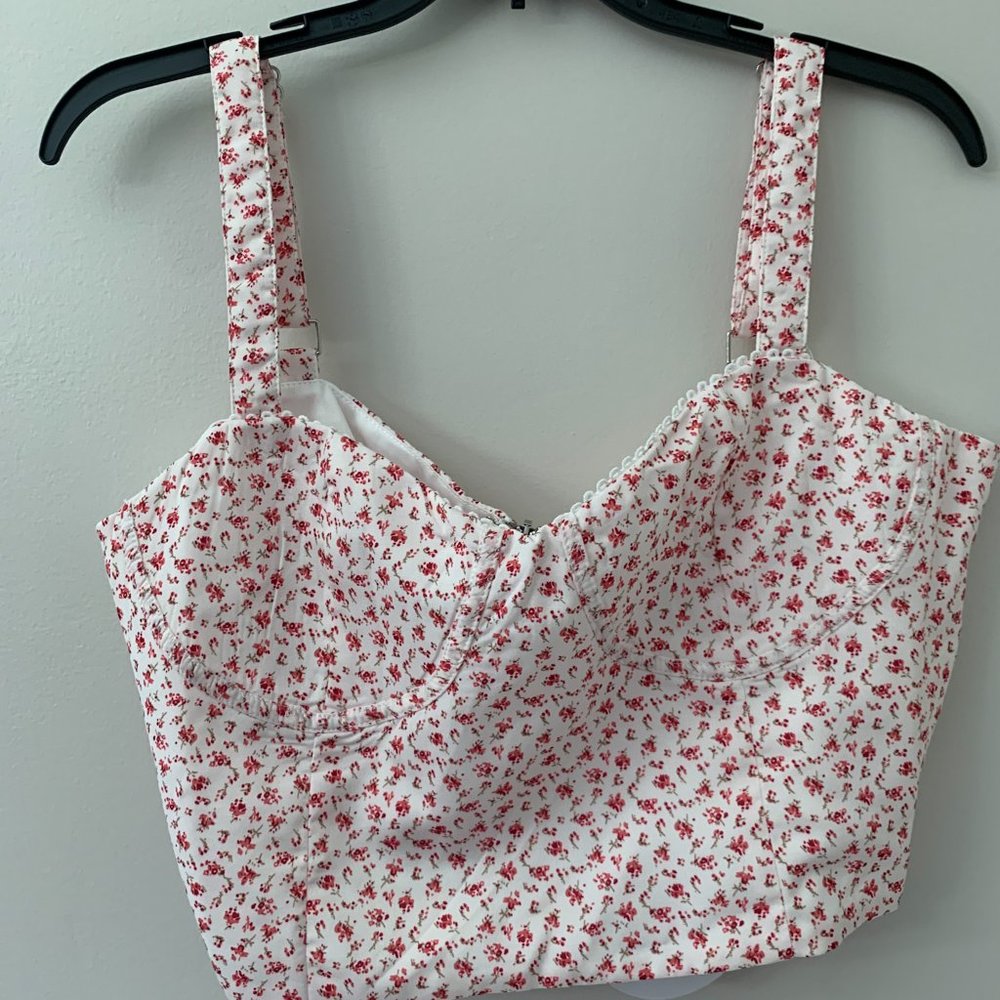 NWT Princess Polly Sz 12 Floral Corset Top